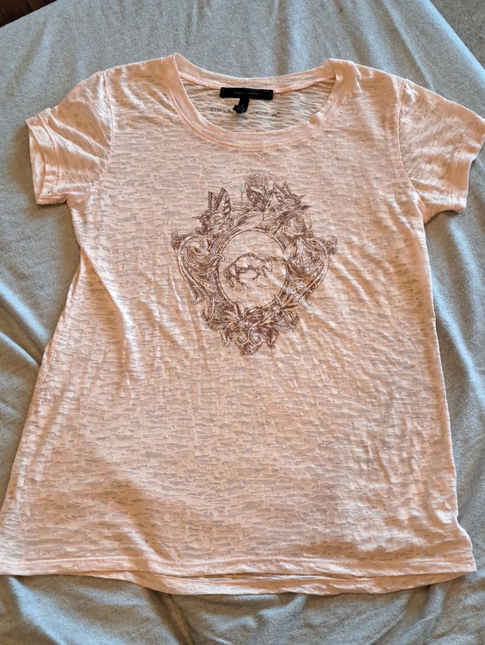 BCBG Maxazria Zodiac collection top T-shirt (Taurus) Sz Small Lightweight